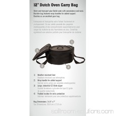 Camp Chef 12 Padded Dutch Oven Carry Bag with Ties Down Straps 550382320